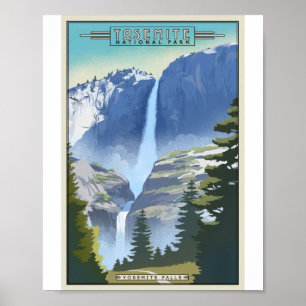 Poster de l'oeuvre du Yosemite National Park Litho