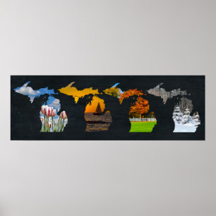 Poster de l'oeuvre Pure Michigan Seasons