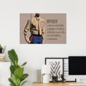 Poster de l'officier (Bureau à domicile)