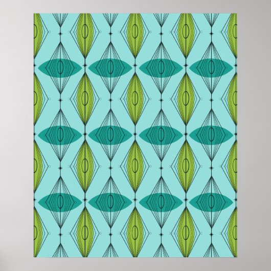 Poster de l'oige atomique et de Starbursts (Devant)