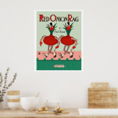 Poster de l'oignon rouge (Cuisine)