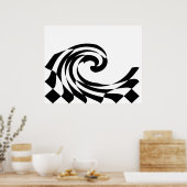 Poster de l'onde de tableau de bord (Cuisine)