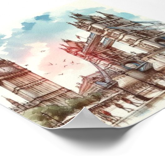 Poster de Londres Wall Art (Coin)