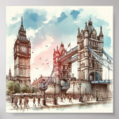 Poster de Londres Wall Art (Devant)