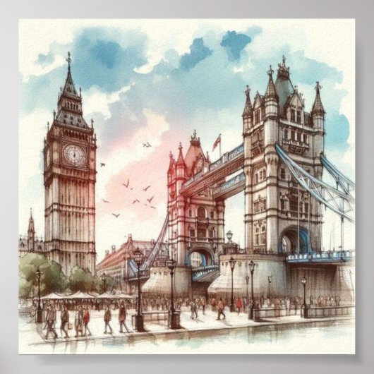 Poster de Londres Wall Art (Devant)