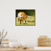 Poster de Longhorn Cattle Texas (Cuisine)