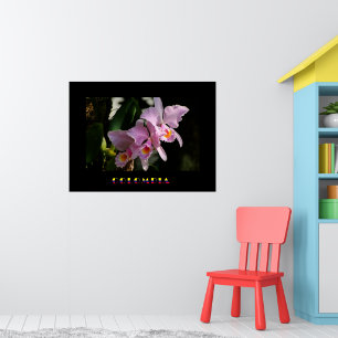 Poster de l'orchidée de Cattleya