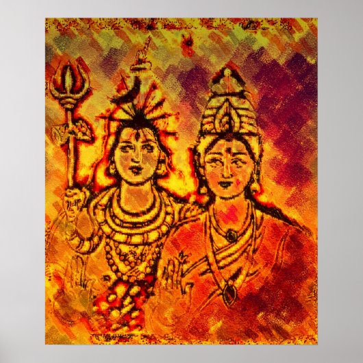 Poster de Lord Shiva Parvati (Devant)