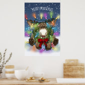 Poster de l'orignal de Noël 24 x 36 (Cuisine)