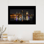 Poster de Louisville Skyline avec Fleur de Lis (Cuisine)