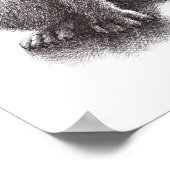 Poster de loup Howling (Coin)