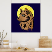 Poster de loups rêveurs (Cuisine)