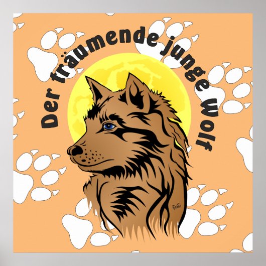 Poster de loups rêveurs (Devant)