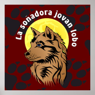 Poster de loups rêveurs