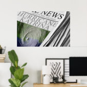 Poster de l'ouragan Katrina (Bureau à domicile)