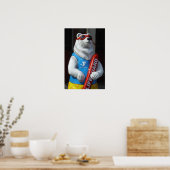 Poster de l'ours blanc de garde (Cuisine)