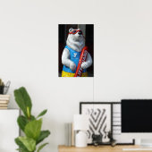 Poster de l'ours blanc de garde (Bureau à domicile)