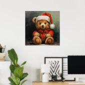 Poster de l'ours de Noël (Bureau à domicile)