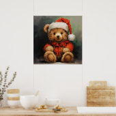 Poster de l'ours de Noël (Cuisine)