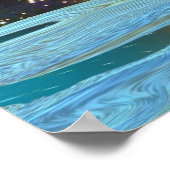 Poster de l'Ours Grizzly tenant la planète Terre (Coin)