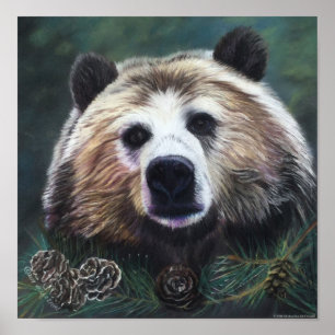 Poster de l'ours pensif