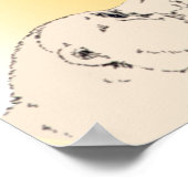 Poster de l'ours polaire et de l'ourson Faune Déco (Coin)