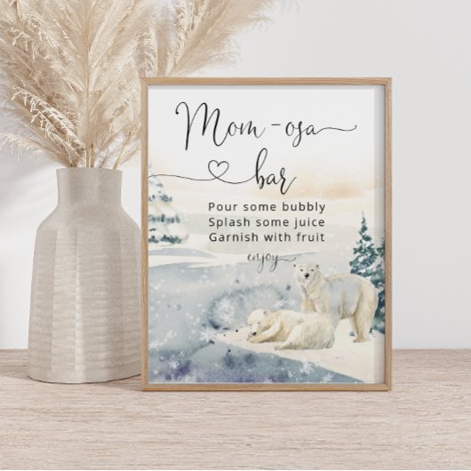 Poster de l'Ours Polaire Maman-Osa Bar