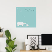 Poster de l'ours polaire : Toujours là pour vous (Bureau à domicile)