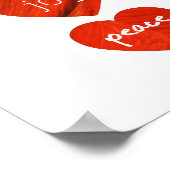 Poster de Love Joy Peace Hearts (Coin)