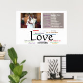Poster de Love Never Fails (32 X 24) (Bureau à domicile)