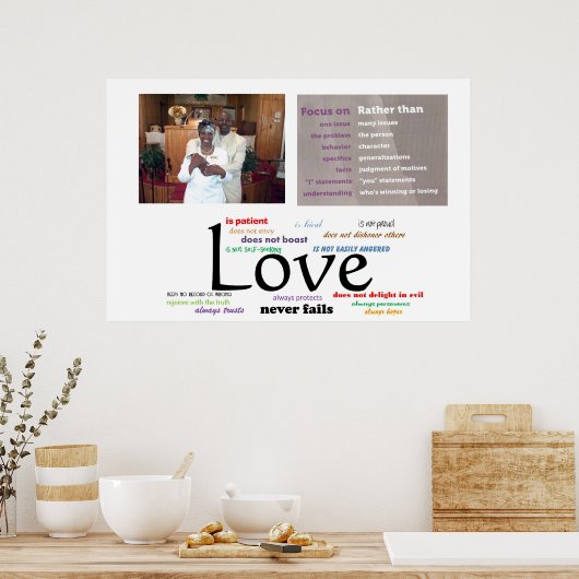 Poster de Love Never Fails (32 X 24) (Cuisine)