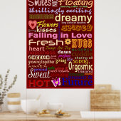 Poster de Love WordArt™ (Cuisine)