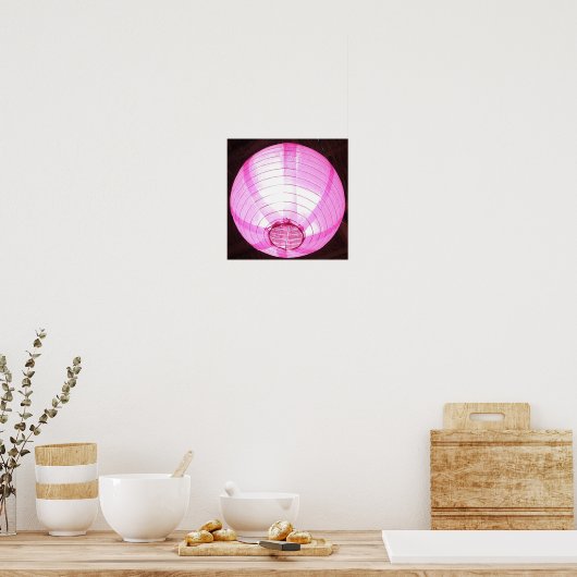 Poster de lumière rose doux (Cuisine)