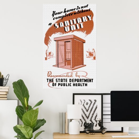 Poster de l'unité sanitaire (Bureau à domicile)