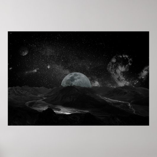 poster de l'univers de la lune (Devant)
