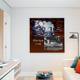 Poster de l'USS West Virgina, Pearl Harbor 1941