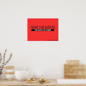 Poster de lutte pour la justice (Cuisine)