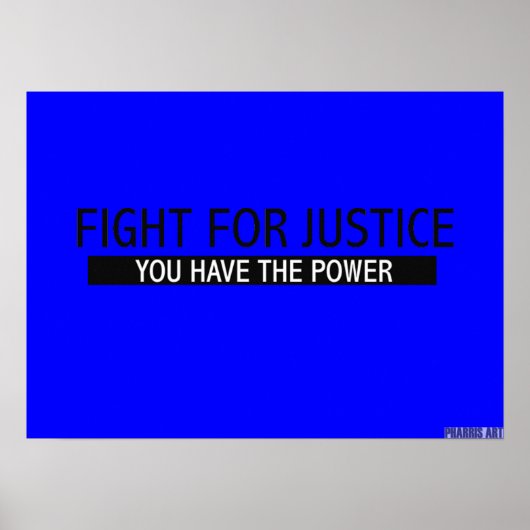 Poster de lutte pour la justice (Devant)