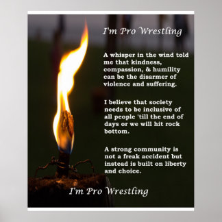 Poster de lutte pro