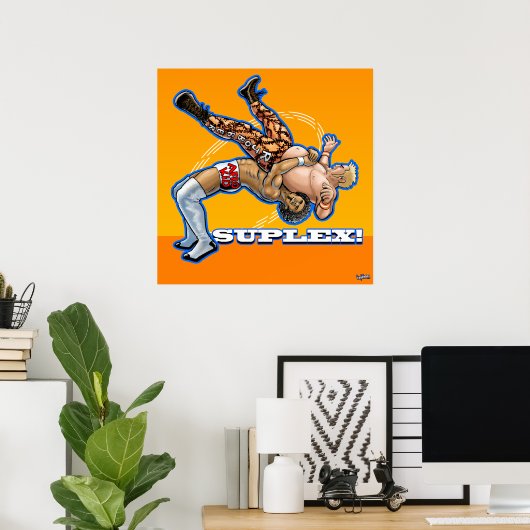 Poster de lutte pro Suplex ! (Bureau à domicile)