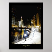 Poster de luxe Chicago Winter (Devant)