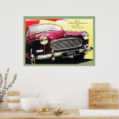 Poster de luxe Vintage Car Ad 1959 (Cuisine)