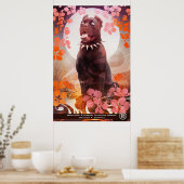 Poster de M&S Peaches - Art de Galen Dara (Cuisine)