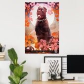 Poster de M&S Peaches - Art de Galen Dara (Bureau à domicile)