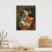Poster de Maa Yashoda et Little Krishna (Cuisine)