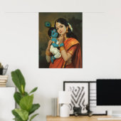 Poster de Maa Yashoda et Little Krishna (Bureau à domicile)