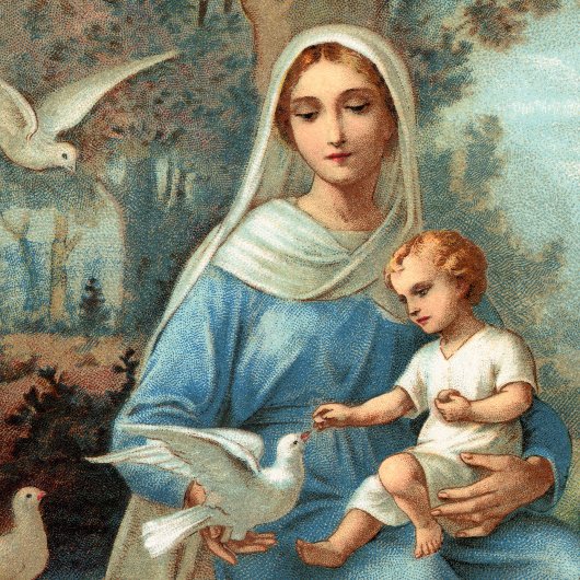 Poster de Madonna en bleu français