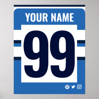 Poster de maillot de rugby personnalisé Bath