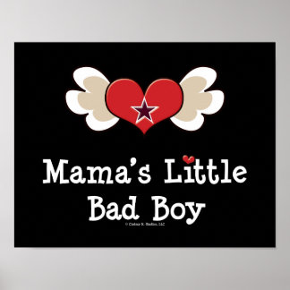 Poster de Mama's Little Bad Boy Funny Baby Kids