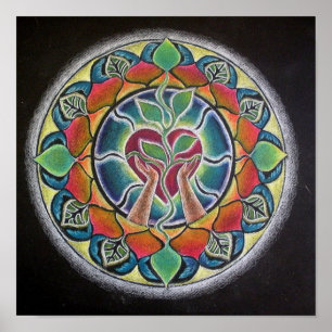 Poster de Mandala du Coeur Prospère